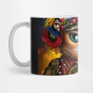 Ukrainian cat soldier Mug